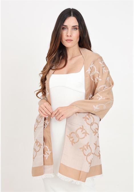 Acronis beige scarf for women PINKO | 101954-A23TMOC