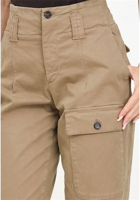 Brown Globo cargo trousers for women PINKO | 102042-A215L06