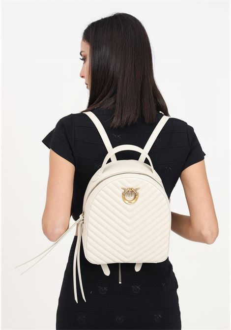 White silk women's backpack Love Backpack PINKO | 102530-A1J2Z14Q