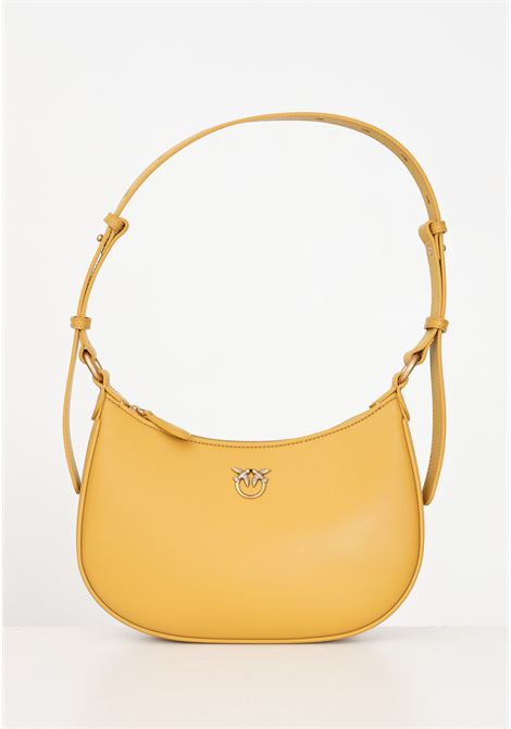 Yellow Mini Love Bag Half Moon shoulder bag for women PINKO | 102790-A0F1A21Q