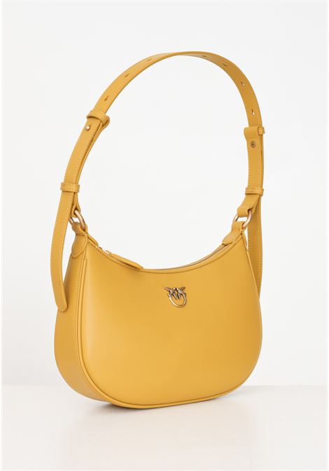 Yellow Mini Love Bag Half Moon shoulder bag for women PINKO | 102790-A0F1A21Q