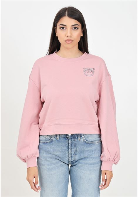 Pink Ceresole crew-neck sweatshirt for women PINKO | 102827-A24FQ08