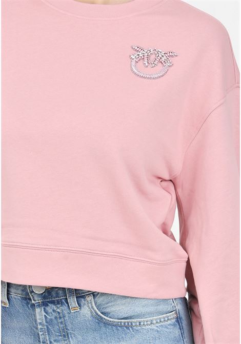 Pink Ceresole crew-neck sweatshirt for women PINKO | 102827-A24FQ08