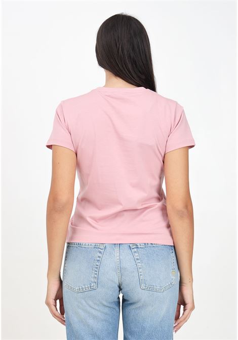 Nambrone model women's pink short-sleeved t-shirt PINKO | 103320-A24EQ08