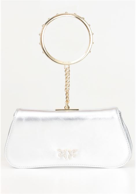 Marpesia silver clutch bag for women PINKO | 103516-A1WEZZFY