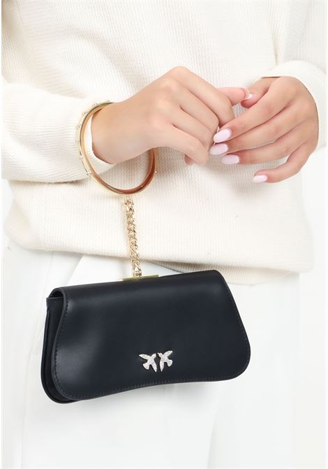 Black Marpesia clutch bag for women PINKO | 103516-A1YVZ99Y