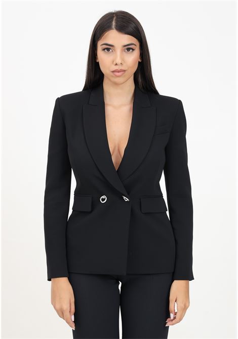 Black double-breasted jacket for women PINKO | 103890-A21HZ99