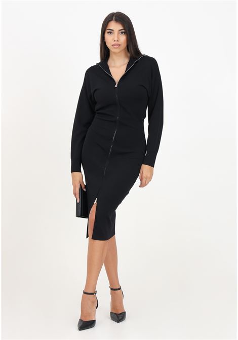 Long black Levulosio dress for women PINKO | 103989-A22AZ99