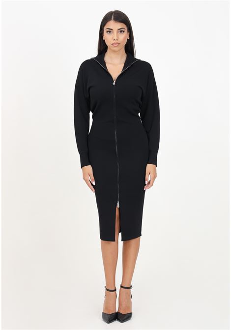 Long black Levulosio dress for women PINKO | 103989-A22AZ99