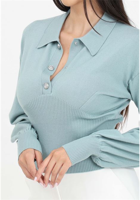 Rimontaggio sweater in green wool blend for women PINKO | 104016-A15SU43