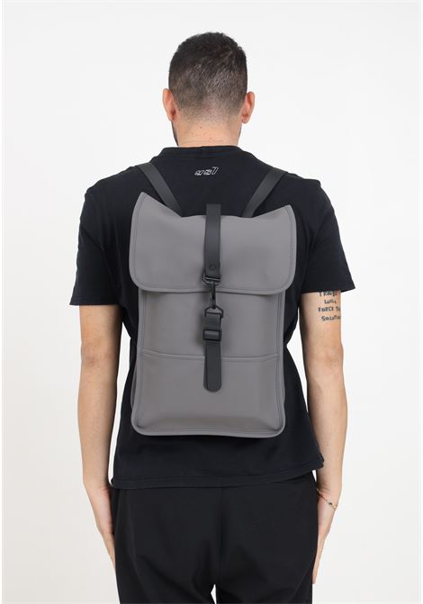 Zaino Puffed Backpack Mini grigio per uomo e donna RAINS | RA13020GRY