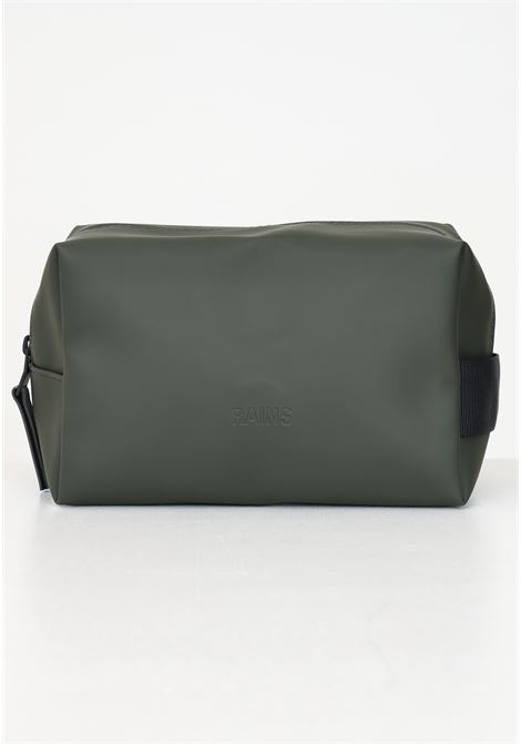 Pochette Wash Bag Small verde per uomo e donna RAINS | RA15580GRE