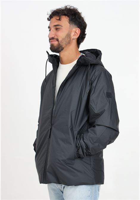 Giacca a vento Lohja Insulated nera da uomo RAINS | RA15770BLA