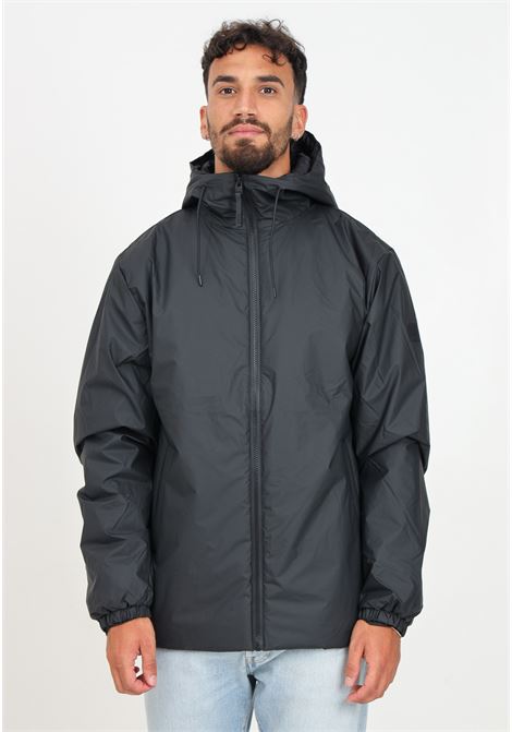 Giacca a vento Lohja Insulated nera da uomo RAINS | RA15770BLA