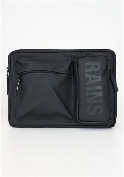 Pochette Texel Laptop Case 15?/16? nera per uomo e donna RAINS | RA16670BLA