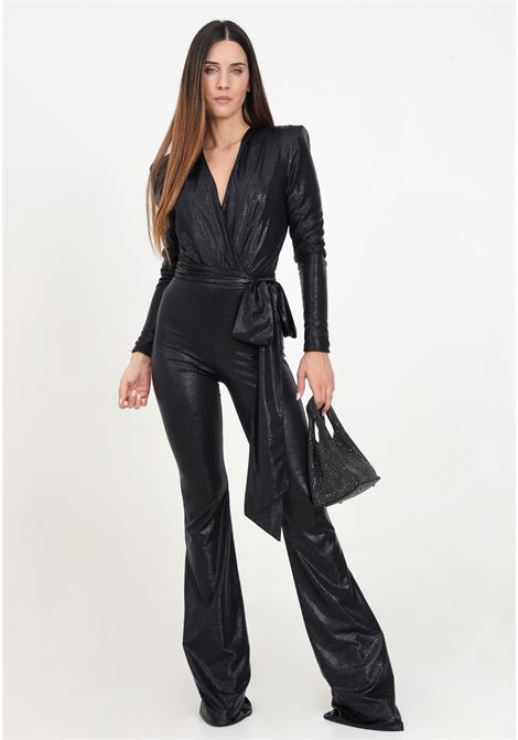 Pantalone elegante nero da donna effetto pelle SHIT | SH2425028NERO