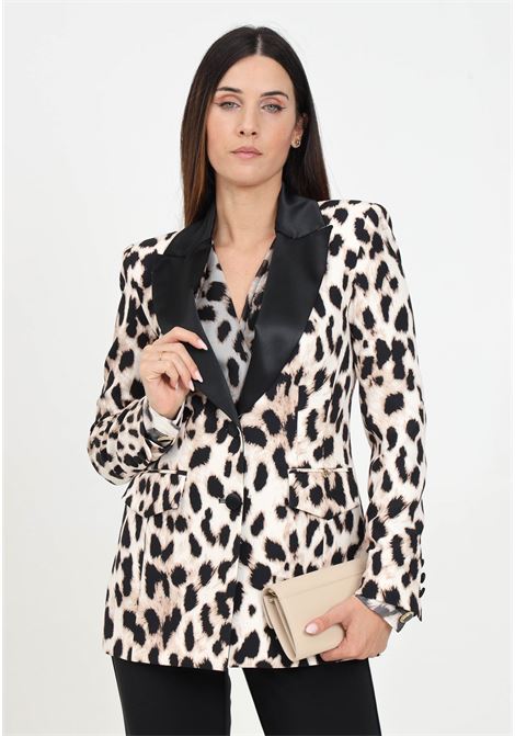 Giacca beige da donna con fantasia Dalmata SHIT | SH2425038DALMATA