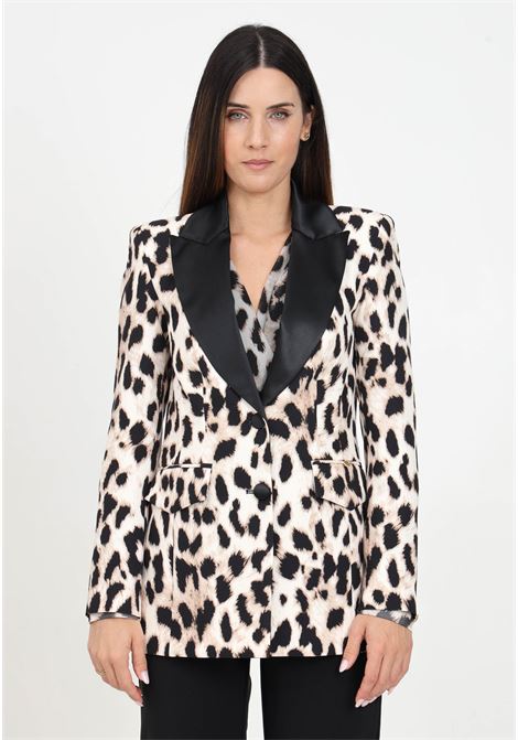 Giacca beige da donna con fantasia Dalmata SHIT | SH2425038DALMATA