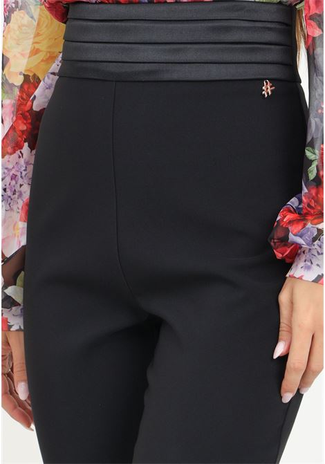 Pantalone elegante a zampa nero da donna SHIT | SH2425046NERO