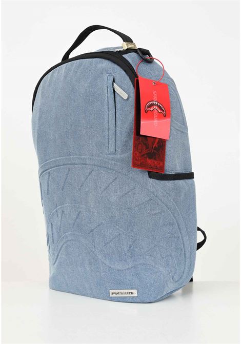 Zaino STONE WASHED SHARK in denim per uomo e donna SPRAYGROUND | 910B6397NSZ.