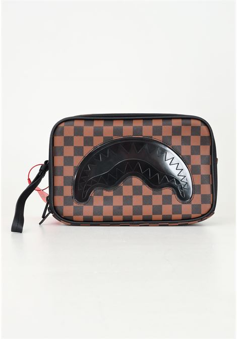 Pochette / beauty CLEAR RUBBER SHARK TOILETRY BRICK marrone per uomo e donna SPRAYGROUND | 910B6516NSZ.