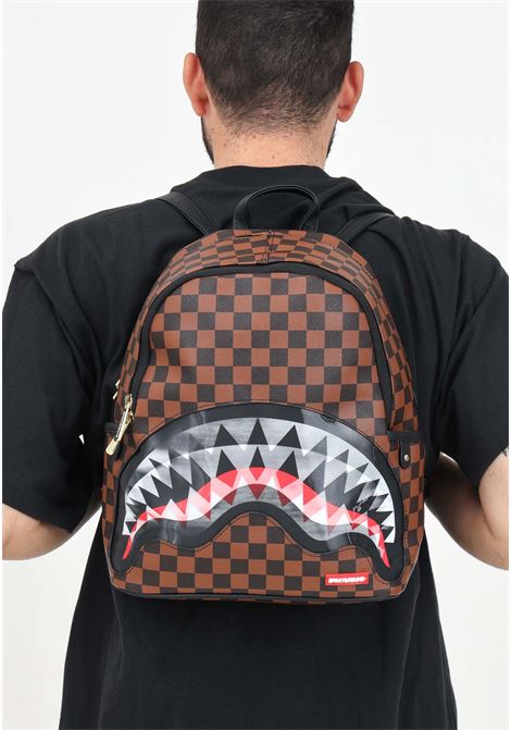 Zaino SHARKS IN PARIS LENTICULAR CHOMP SAVAGE marrone per uomo e donna SPRAYGROUND | 910B6519NSZ.