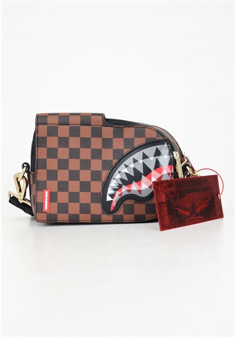 Borsa a tracolla SHARKS IN PARIS LENTICULAR CHOMP marrone da uomo SPRAYGROUND | 910B6521NSZ.