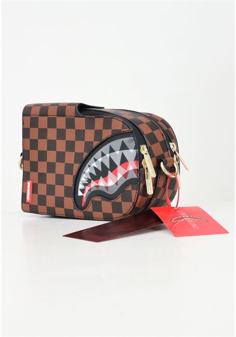 Borsa a tracolla SHARKS IN PARIS LENTICULAR CHOMP marrone da uomo SPRAYGROUND | 910B6521NSZ.