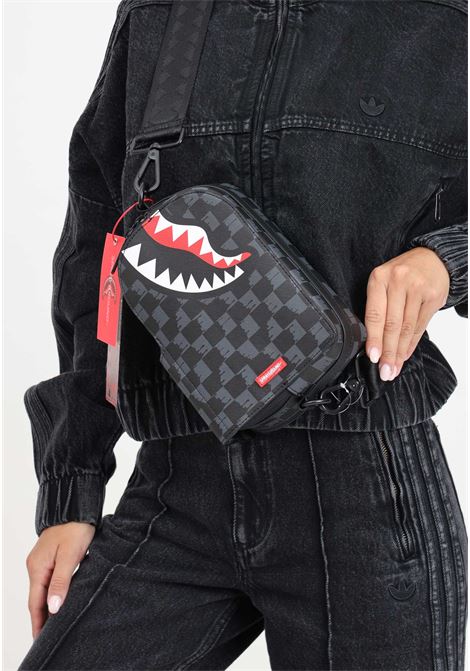 Borsa a tracolla DRIP CHECK SHARK nera da uomo SPRAYGROUND | 910B6569NSZ.