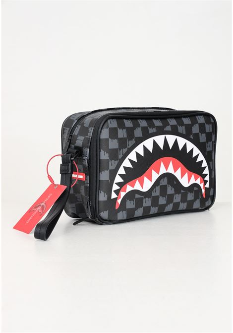 Pochette DRIP CHECK TOILETRY BRICK nera per uomo e donna SPRAYGROUND | 910B6570NSZ.