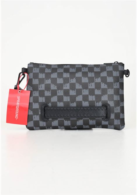 Pochette DRIP CHECK CROSSOVER nera  per uomo e donna SPRAYGROUND | 910B6571NSZ.