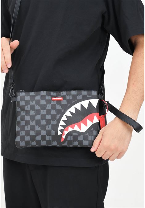 Pochette DRIP CHECK CROSSOVER nera  per uomo e donna SPRAYGROUND | 910B6571NSZ.