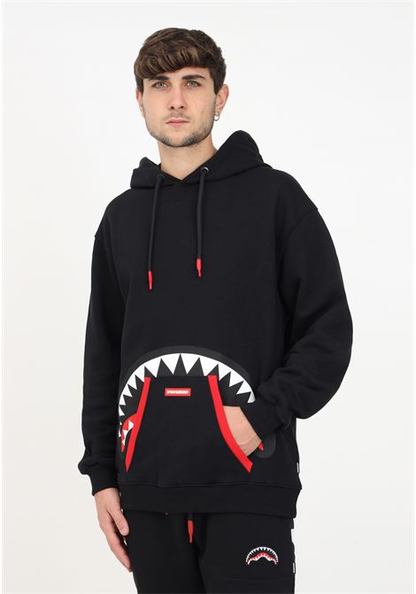 Felpa con cappuccio Sprayground HIDDEN SHARK nera da uomo SPRAYGROUND | SP364BLK.