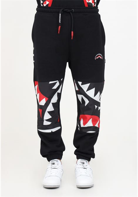 Pantalone sportivo Sprayground MAXI SHARK nero da uomo SPRAYGROUND | SP377.