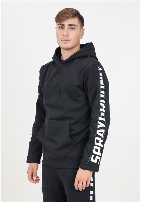 Felpa con cappuccio Zipper nera da uomo SPRAYGROUND | SP642BLK.