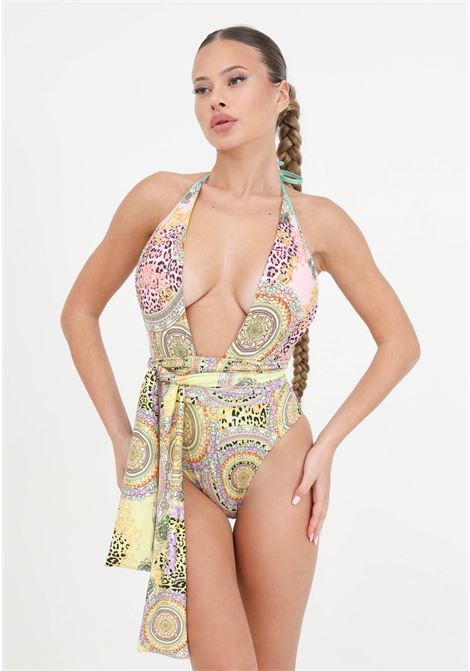 Baroque and spotted pattern women's monokini 4GIVENESS | FGBW3727200