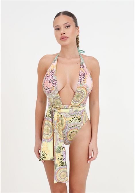 Baroque and spotted pattern women's monokini 4GIVENESS | FGBW3727200