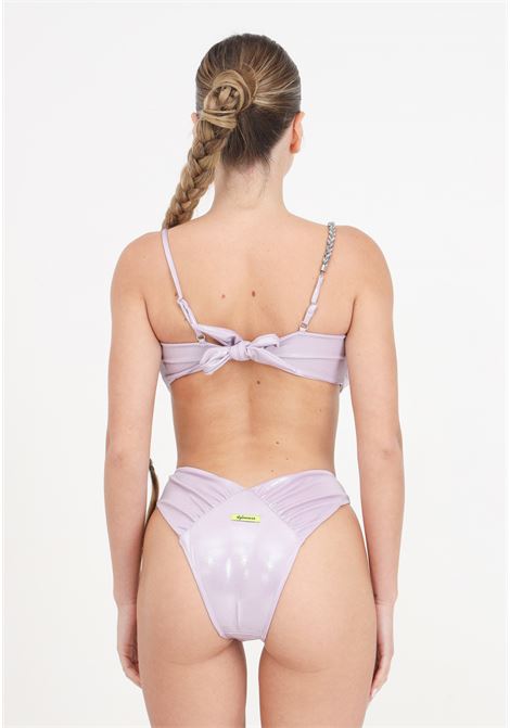 Lilac women's bikini with rhinestone detail 4GIVENESS | FGBW3748071