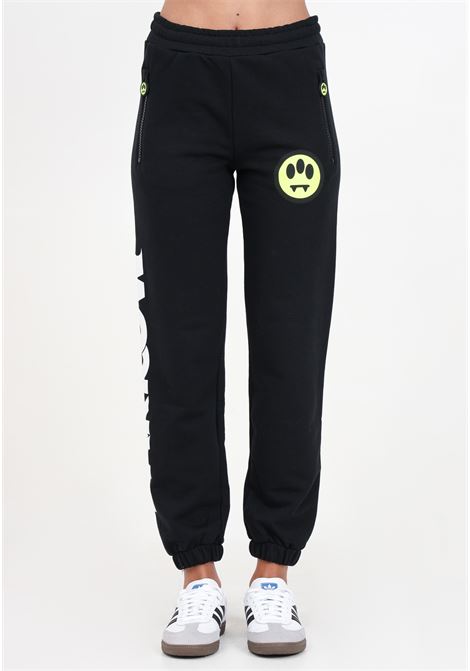 Black trousers for women and girls with logo print BARROW | S4BKJUFP101110