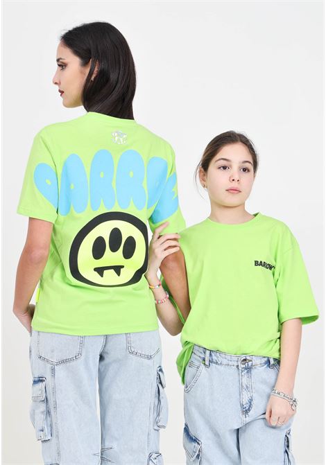 Green women's t-shirt with smile and logo BARROW | S4BKJUTH096253