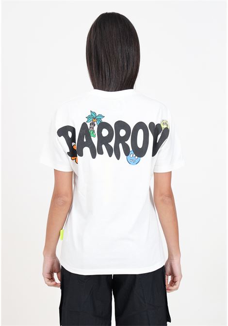 White t-shirt for women and girls designs and logo BARROW | S4BKJUTH118002