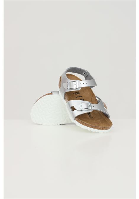 Sandalo argento da neonato Rio Kids BIRKENSTOCK | 1012518.