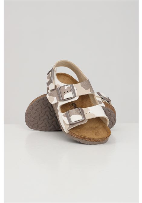 Beige sandals for boys and girls with camouflage pattern BIRKENSTOCK | 1019034.