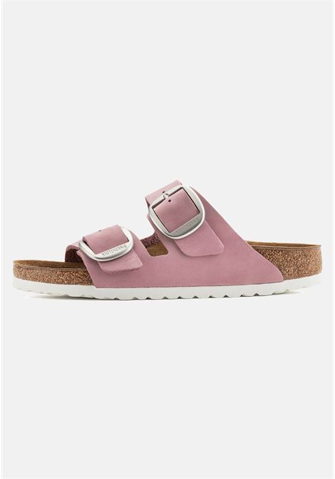 Pink slippers with double adjustable buckle for women BIRKENSTOCK | 1022161-