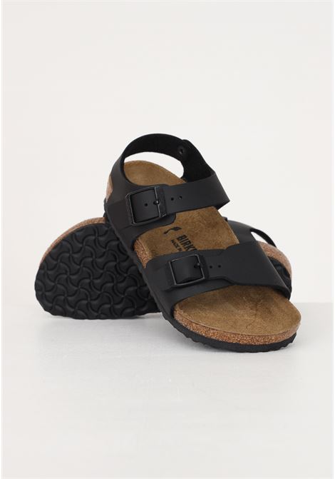 Black sandal for boys and girls New York BIRKENSTOCK | 187603.