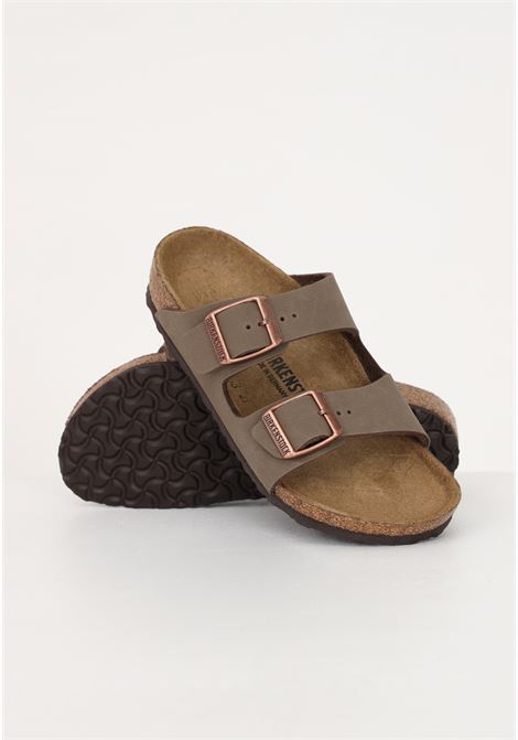 Brown slippers for boys and girls Arizona BIRKENSTOCK | 552893.