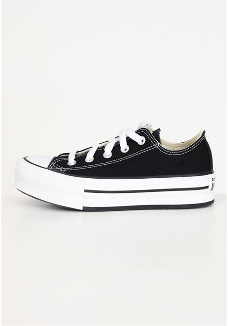 Chuck Taylor All Star Lift Platform black and white sneakers for girls CONVERSE | 372861C.