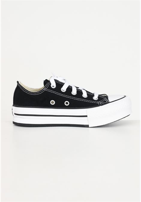 Chuck Taylor All Star Lift Platform black and white sneakers for girls CONVERSE | 372861C.