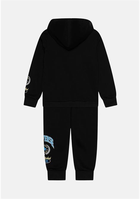 Black baby tracksuit with blue rec club color print CONVERSE | 6CF293023