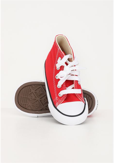 Red All Star Chuck Taylor sneakers for newborns CONVERSE | 7J232C.